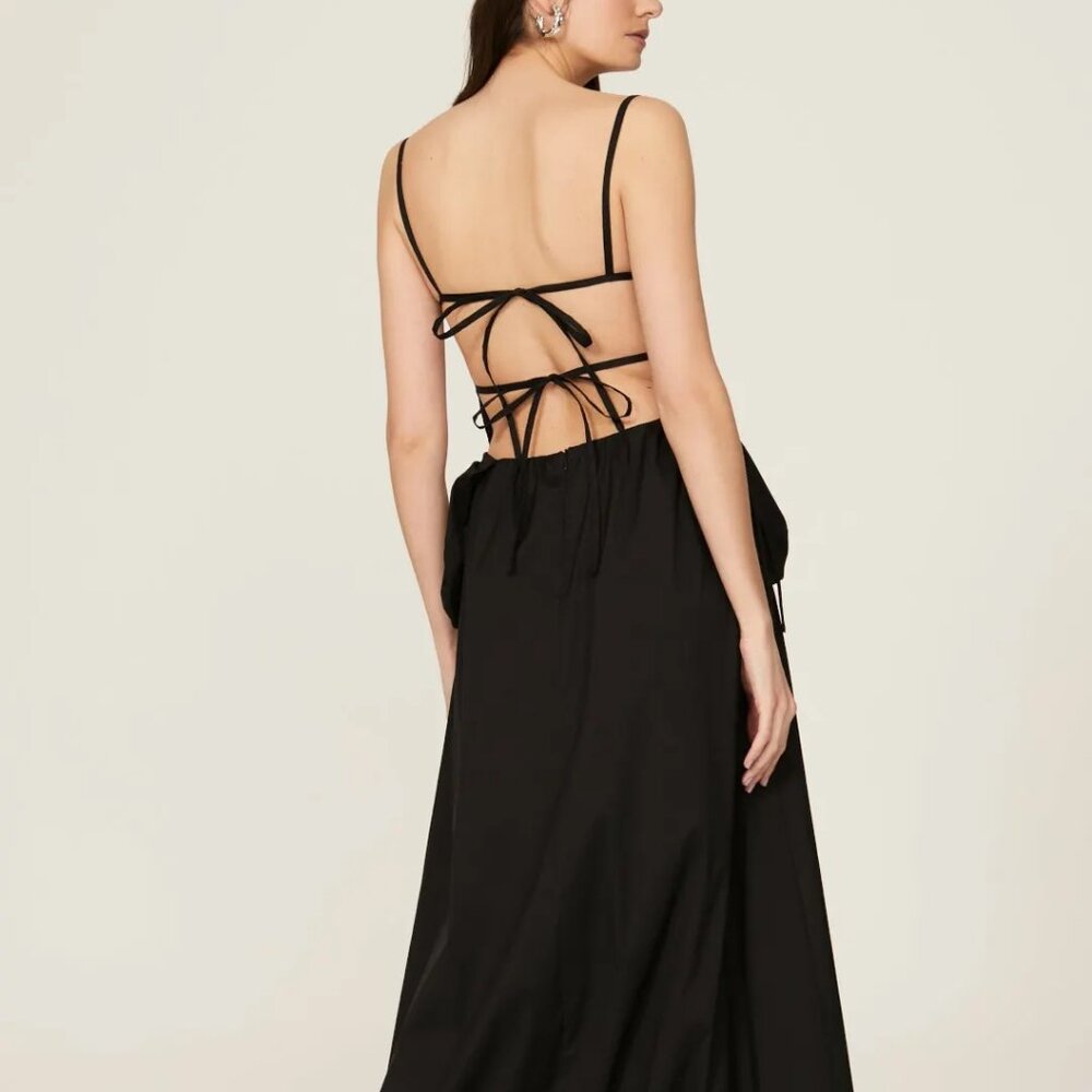 TheOpen Product Patch Pocket Shirring Dress Open Back Size 1/US4